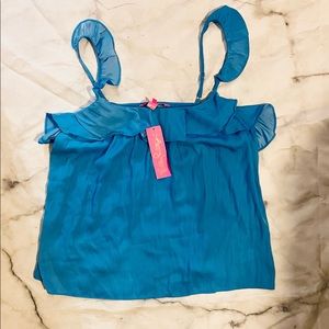 Lilly Pulitzer Adjustable Ruffle Tank Top